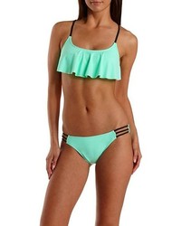 Charlotte Russe Cinched Back Caged Bikini Bottoms