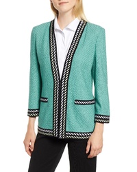 Ming Wang Jacquard Knit Jacket