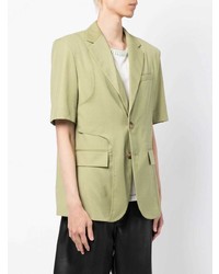 Feng Chen Wang Short Sleveed Single Breasted Blazer