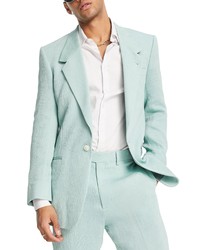 ASOS DESIGN Slim Fit Suit Jacket In Light Green At Nordstrom