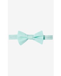 Express Mint Linen Bow Tie