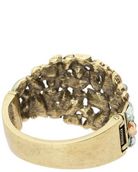 Betsey Johnson Multi Stone Hng Bangle Bracelet