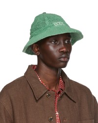 Bode Green Mesh Bucket Hat