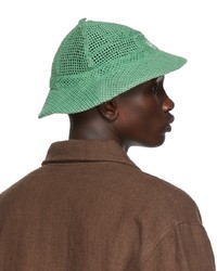 Bode Green Mesh Bucket Hat