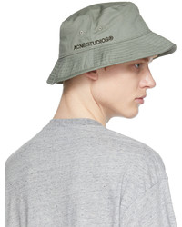 Acne Studios Green Twill Bucket Hat