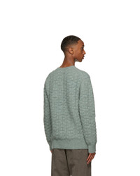 Nanushka Green Cable Virote Sweater