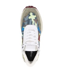 Philippe Model Paris Antibes Leather Low Top Sneakers