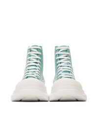 Alexander McQueen Green Tread Slick Sneaker Boots
