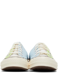 Converse Blue Green Colorblock Chuck 70 Ox Sneakers