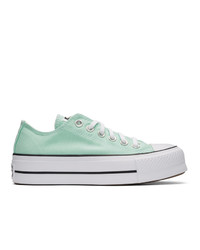 Converse Green Chuck Taylor Lift Low Sneakers