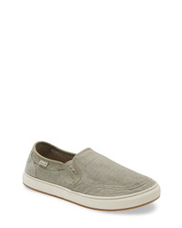 Mint Canvas Slip-on Sneakers