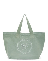 Sporty and Rich Green Logo Tote