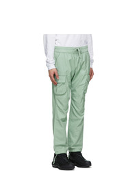 John Elliott Green Cotton Cargo Pants