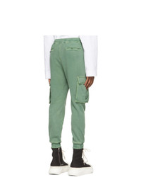 Juun.J Green Gart Dyed Jogger Cargo Pants