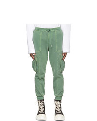 Juun.J Green Gart Dyed Jogger Cargo Pants