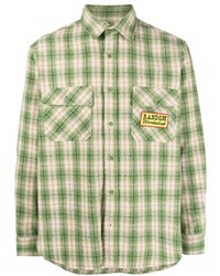 MARKET Logo Patches Checked Flannel Shirt