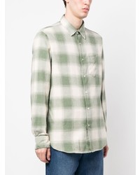 Officine Generale Giacomo Checked Cotton Shirt