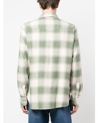 Officine Generale Giacomo Checked Cotton Shirt