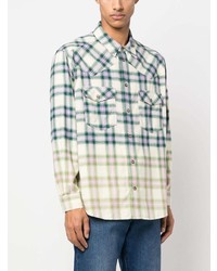 Isabel Marant Gradient Effect Checked Shirt
