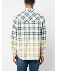 Isabel Marant Gradient Effect Checked Shirt