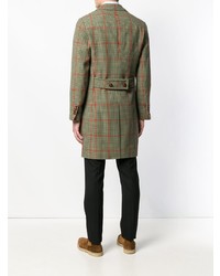 Paltò Checked Double Breasted Coat