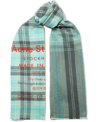 Mint Check Scarf