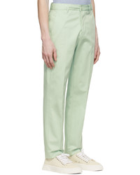 AMI Alexandre Mattiussi Green Cotton Trousers