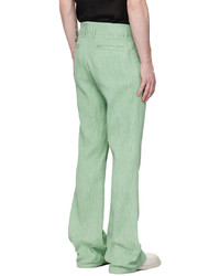 Taakk Green Flared Trousers