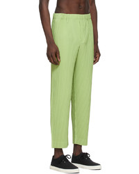 Homme Plissé Issey Miyake Green Tailored Pleats 1 Trousers