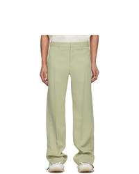 Wooyoungmi Green Twill Trousers