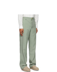 Jacquemus Green Wool Le Pantalon De Costume Trousers