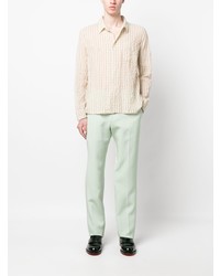 Tom Ford Pressed Crease Cotton Blend Chinos