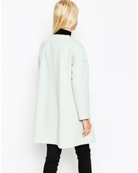 Asos Collection Coat In Trapeze In Waterfall Front