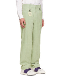 Wooyoungmi Green Straight Leg Trousers