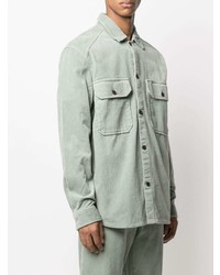 Closed Button Up Corduroy Shirt