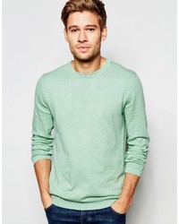 Esprit Crew Neck Sweater In Cotton Cashmere