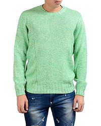 Malo Greenish Cashmere Crewneck Pullover Sweater Us L It 52