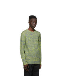 Dunhill Grey And Yellow Melange Sweater