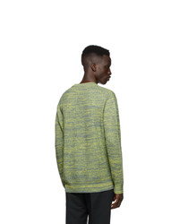 Dunhill Grey And Yellow Melange Sweater