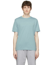 Sunspel Blue Cotton T Shirt