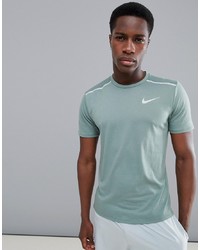 Nike Running Breathe Tailwind T Shirt In Green 892813 365