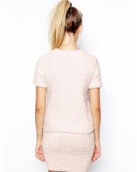 Asos Collection Co Ord T Shirt In Fluffy Knit