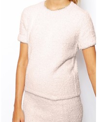 Asos Collection Co Ord T Shirt In Fluffy Knit