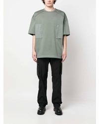 Juun.J Contrasting Zip Pockets T Shirt