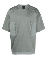 Juun.J Contrasting Zip Pockets T Shirt