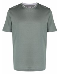Eleventy Crew Neck Fitted T Shirt