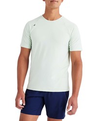 Rhone Crew Neck Short Sleeve T Shirt In Green Lily Heather At Nordstrom