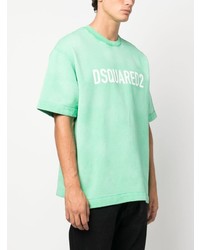 DSQUARED2 Drop Shoulder Cotton T Shirt