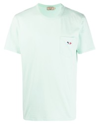 MAISON KITSUNÉ Embroidered Logo Pocket T Shirt