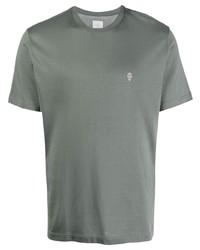 Eleventy Embroidered Logo Short Sleeve T Shirt